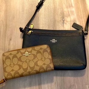 Coach satchel and wallet